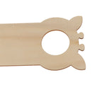 3 Pieces Mixed Creative Wooden Door Knob Hanger Signs for DIY Kid Craft Materials