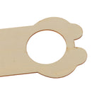 3 Pieces Mixed Creative Wooden Door Knob Hanger Signs for DIY Kid Craft Materials