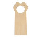 3 Pieces Mixed Creative Wooden Door Knob Hanger Signs for DIY Kid Craft Materials