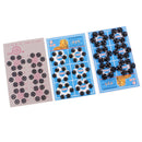 108 Pieces 8/10/12mm Metal Sew on Snap Fasteners Press Stud Popper Buttons Black