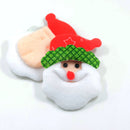 10 Pieces DIY Felt Santa Claus Christmas Shape Patch Padded for DIY Xmas Decoration