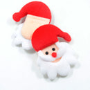 10 Pieces DIY Felt Santa Claus Christmas Shape Patch Padded for DIY Xmas Decoration