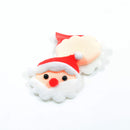 10 Pieces DIY Felt Santa Claus Christmas Shape Patch Padded for DIY Xmas Decoration