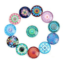 20 Pieces 12mm Glass Flatback Cabochons DIY Accessories Jewelry Making Supplies