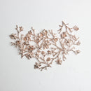 10 Piece Flower Alloy Crafts Buttons Embellishments for Bridal Wedding Decoration 4.5x4cm