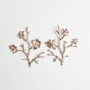 10 Piece Flower Alloy Crafts Buttons Embellishments for Bridal Wedding Decoration 4.5x4cm