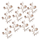 10 Piece Flower Alloy Crafts Buttons Embellishments for Bridal Wedding Decoration 4.5x4cm