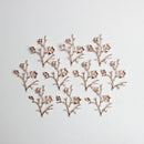 10 Piece Flower Alloy Crafts Buttons Embellishments for Bridal Wedding Decoration 4.5x4cm