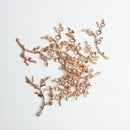 10 Piece Flower Alloy Crafts Buttons Embellishments for Bridal Wedding Decoration 5x2.5cm