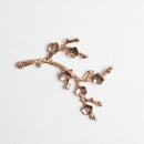 10 Piece Flower Alloy Crafts Buttons Embellishments for Bridal Wedding Decoration 5x2.5cm