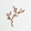 10 Piece Flower Alloy Crafts Buttons Embellishments for Bridal Wedding Decoration 5x2.5cm