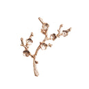 10 Piece Flower Alloy Crafts Buttons Embellishments for Bridal Wedding Decoration 5x2.5cm
