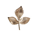 10 Piece Leaves Alloy Crafts Buttons Embellishments for Bridal Wedding Decoration Gold