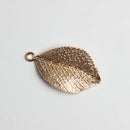 10 Pieces Vintage Alloy Gold Leaf Leaves Pendant Charms DIY Jewelry Findings