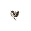 10 Pieces Vintage Alloy Sliver Leaf Two Leaves Pendants Charms DIY Jewelry Findings