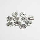 10 Pieces Antique Style Jewelry Making Alloy Flower Bead Caps for Bracelet Necklace Pendant DIY 2.4cm
