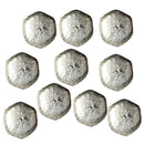 10 Pieces Tibetan Silver Flower Bead Caps Antique Alloy Spacer Beads Charms Jewelry Findings Craft DIY Supplies 3.0cm