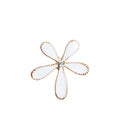 10 Pieces Alloy Flower Crystal Crafts Button Jewelry Findings for DIY Phone Case Decoration 25mm