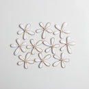 10 Pieces Alloy Flower Crystal Crafts Button Jewelry Findings for DIY Phone Case Decoration 25mm