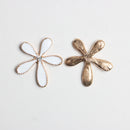 10 Pieces Alloy Flower Crystal Crafts Button Jewelry Findings for DIY Phone Case Decoration 25mm