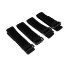 4 Pieces Long Cable Cord Tie Strap Reusable Hook and Loop Tape with Buckle for toys, sports equipment, luggage, hoses and more use