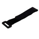 10 Piece Nylon Hook and Loop Strap Wire Computer PC Cable Ties Band with Buckle Black