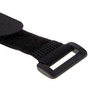 10 Piece Nylon Hook and Loop Strap Wire Computer PC Cable Ties Band with Buckle Black