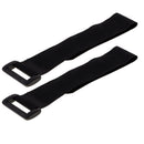 10 Piece Nylon Hook and Loop Strap Wire Computer PC Cable Ties Band with Buckle Black