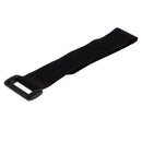 10 Piece Nylon Hook and Loop Strap Wire Computer PC Cable Ties Band with Buckle Black