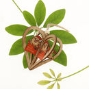 3 Sets Christmas Hanging Ornaments Christmas Decoration Wooden Heart Pendant Crafts Embellishments Christmas Tree Decorations