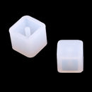 3 Sizes Silicone Mould DIY Cube Pendants Beads with Hole For Resin Casting Jewelry Making Crafts