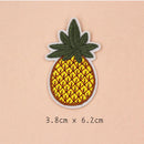18 Pieces Fruits Design Embroidery Patches Clothes Bag Hat Badge Sew Iron on Appliques