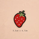 18 Pieces Fruits Design Embroidery Patches Clothes Bag Hat Badge Sew Iron on Appliques