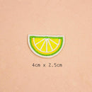 18 Pieces Fruits Design Embroidery Patches Clothes Bag Hat Badge Sew Iron on Appliques
