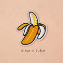 18 Pieces Fruits Design Embroidery Patches Clothes Bag Hat Badge Sew Iron on Appliques
