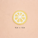 18 Pieces Fruits Design Embroidery Patches Clothes Bag Hat Badge Sew Iron on Appliques