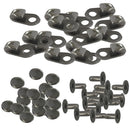 20 Pieces Alloy Lace Hooks with Rivets Shoelace Buckles Repair Hunting & Hiking Boots or for Fashion Boots
