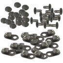 20 Pieces Alloy Lace Hooks with Rivets Shoelace Buckles Repair Hunting & Hiking Boots or for Fashion Boots