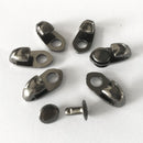 20 Pieces Alloy Lace Hooks with Rivets Shoelace Buckles Repair Hunting & Hiking Boots or for Fashion Boots