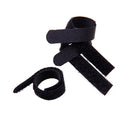 50 Pieces Black Reusable Fastening Cable Cord Tie Organizer Tidy Ties Cord Wire Cable Strap Hook and Loop Tape Management Tool