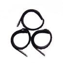 50 Pieces Black Reusable Fastening Cable Cord Tie Organizer Tidy Ties Cord Wire Cable Strap Hook and Loop Tape Management Tool