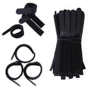 50 Pieces Black Reusable Fastening Cable Cord Tie Organizer Tidy Ties Cord Wire Cable Strap Hook and Loop Tape Management Tool