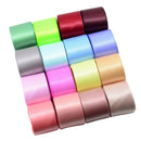 16 Colors Silk Satin Ribbon 25mm Wedding Party Festive Event Decoration Crafts Gifts Wrapping Apparel Sewing Fabric Supplies
