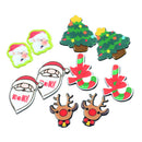 10 Pieces Mixed Christmas Acrylic Flatback Cabochon Craft Jewelry Accessories