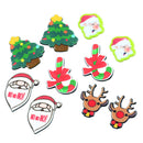 10 Pieces Mixed Christmas Acrylic Flatback Cabochon Craft Jewelry Accessories