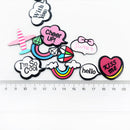 11 Pieces Cute Mixed Words Acrylic Flatback Cabochon Craft Jewelry Accessories