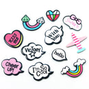 11 Pieces Cute Mixed Words Acrylic Flatback Cabochon Craft Jewelry Accessories