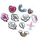 11 Pieces Cute Mixed Words Acrylic Flatback Cabochon Craft Jewelry Accessories