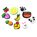 10 Pieces Mixed Cute Fruit Animal Flatback Cabochon Embellishments for DIY Crafts