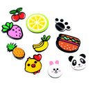 10 Pieces Mixed Cute Fruit Animal Flatback Cabochon Embellishments for DIY Crafts
